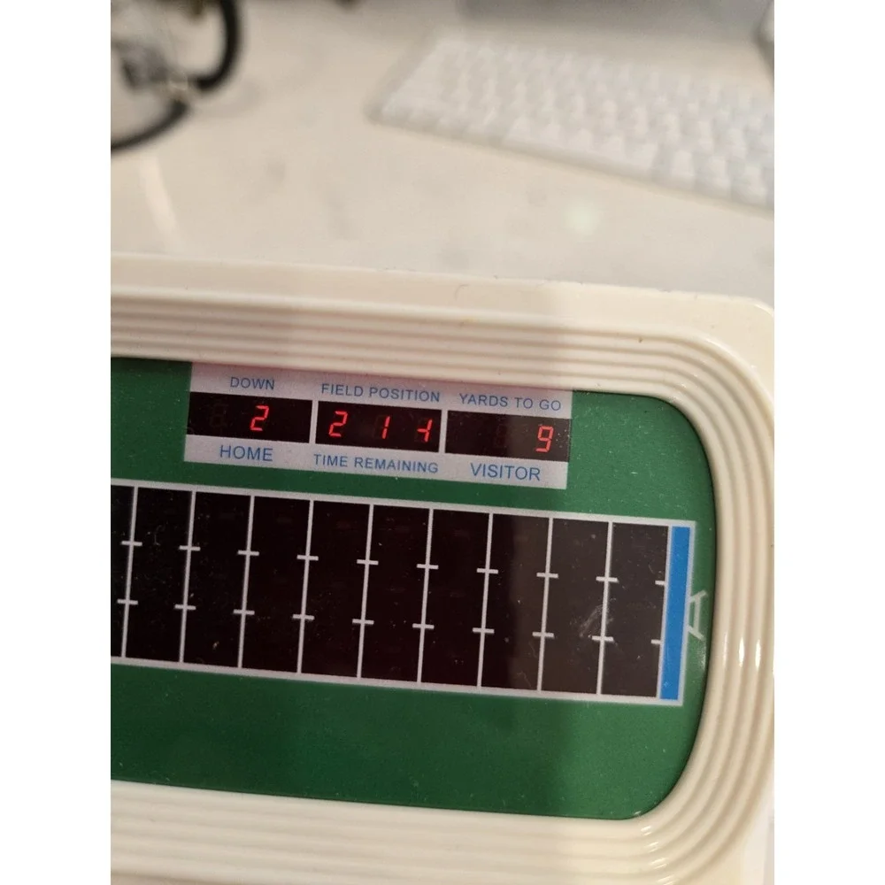 Vintage Electronic Football Handheld LED Game Retro Arcade Coleco Style Tested